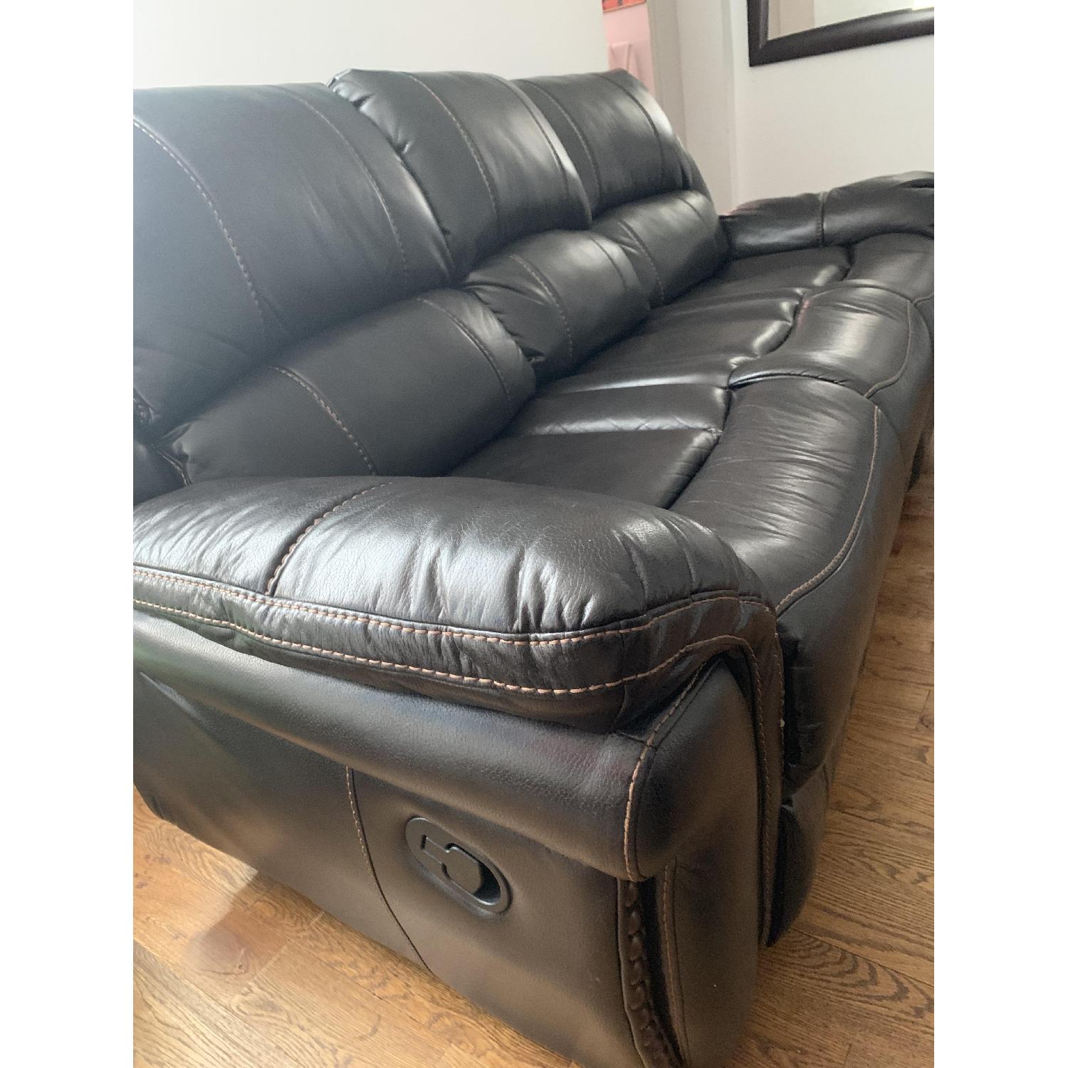 Black Reclining Sofa - image-3