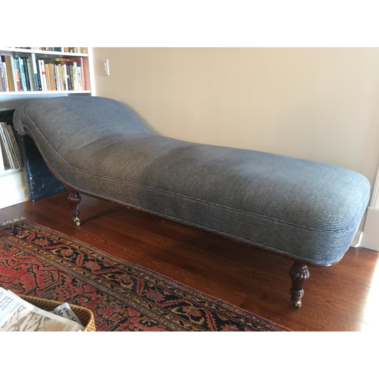 19th Century Chaise Lounge/Fainting Sofa - image-1