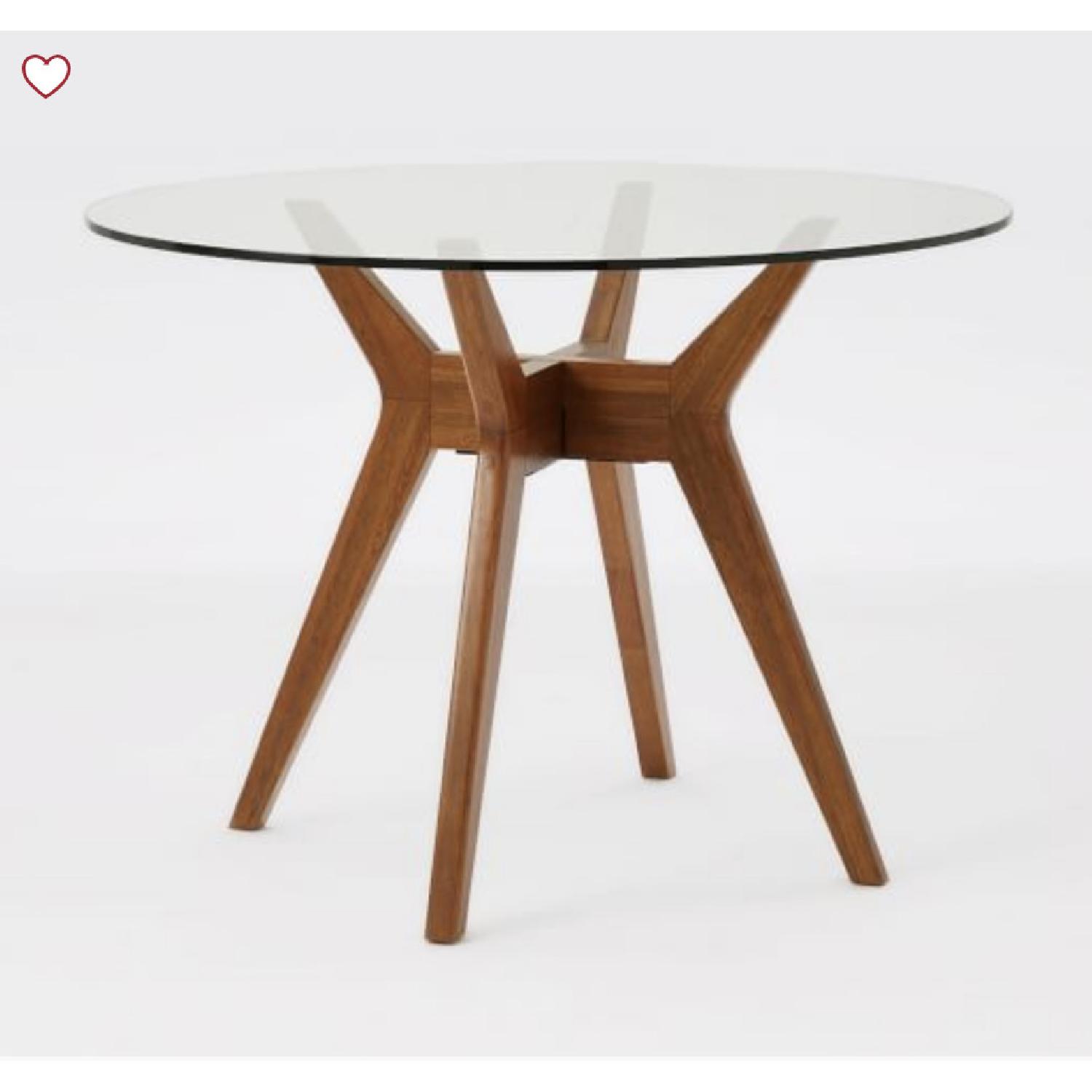 West Elm Jensen Glass Dining Table - image-1