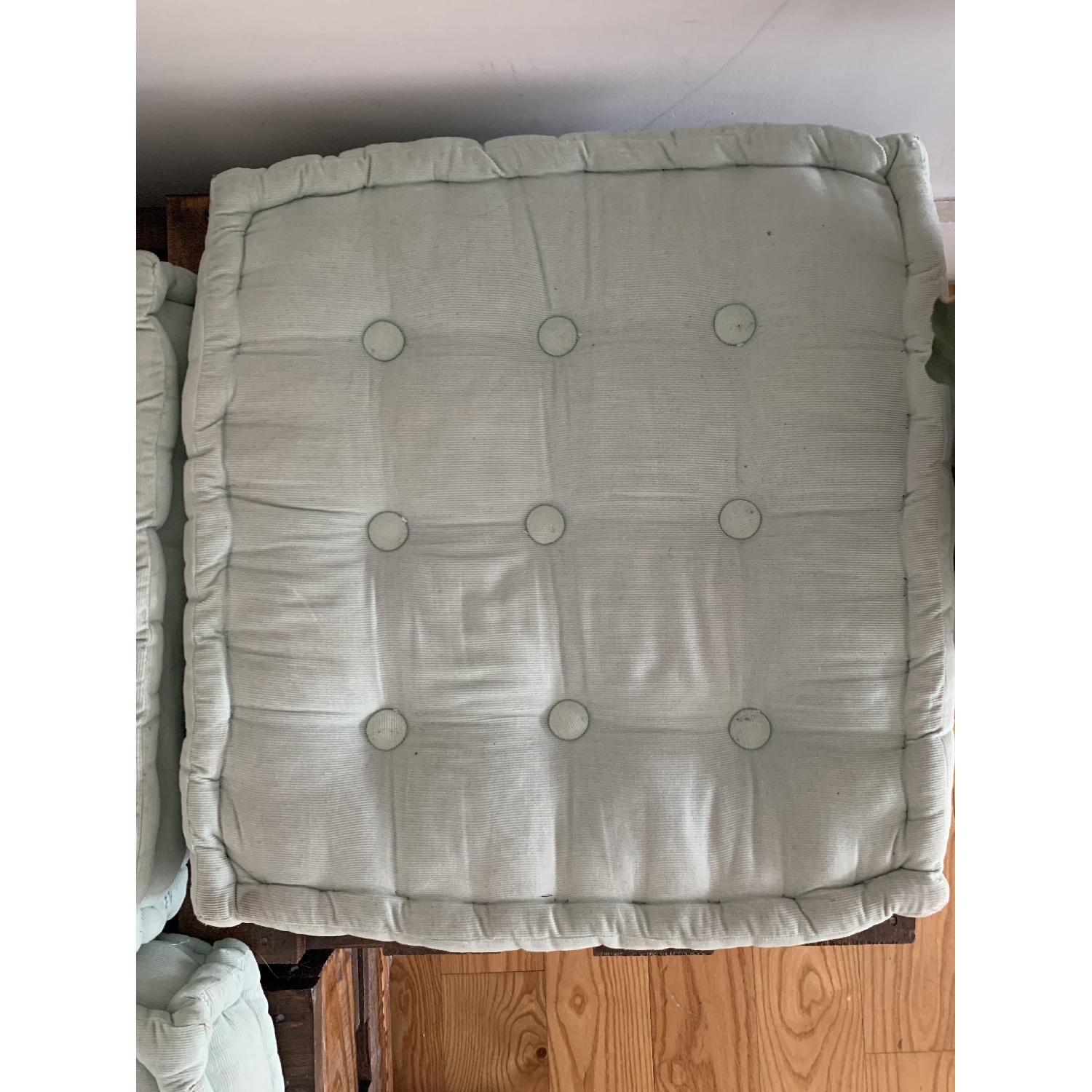 Urban Outfitters Teal Washed Corduroy Floor Pillow - image-3