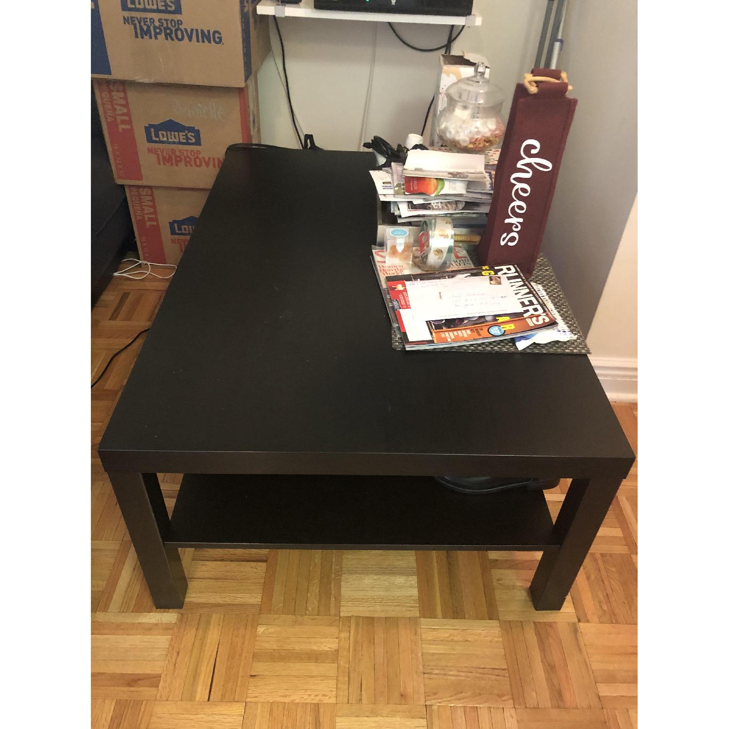 Ikea Lack Black/Brown Coffee Table - image-1