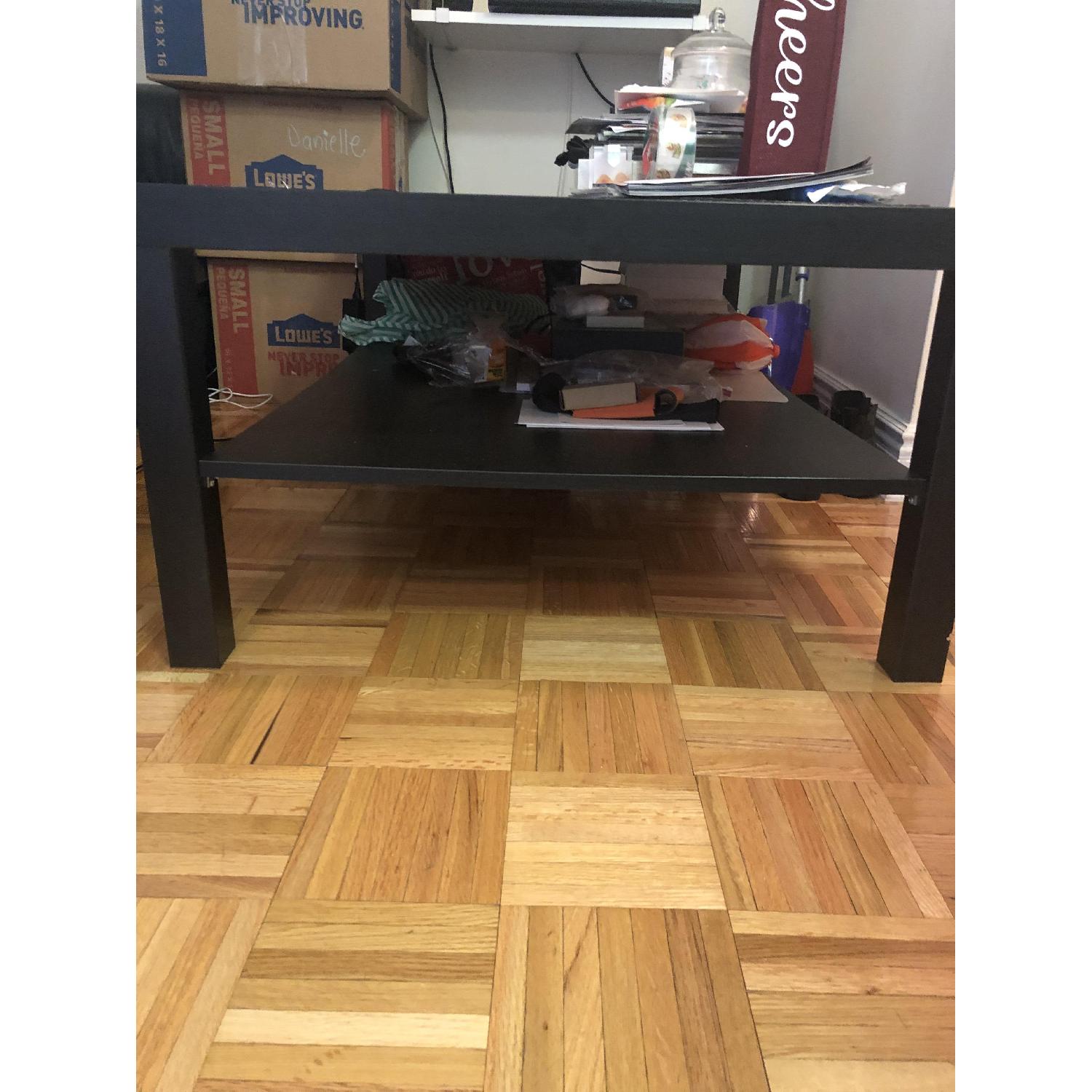 Ikea Lack Black/Brown Coffee Table AptDeco