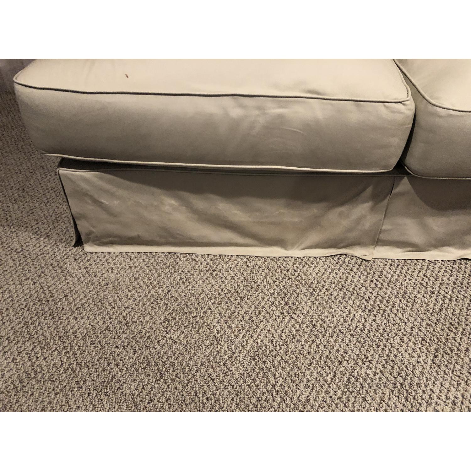 Ashley Beige Slipcovered Sofa - image-4