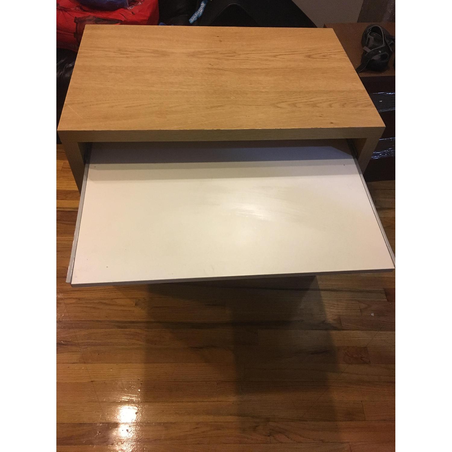 Wood Desk w/ Roll Out Drawer - image-3