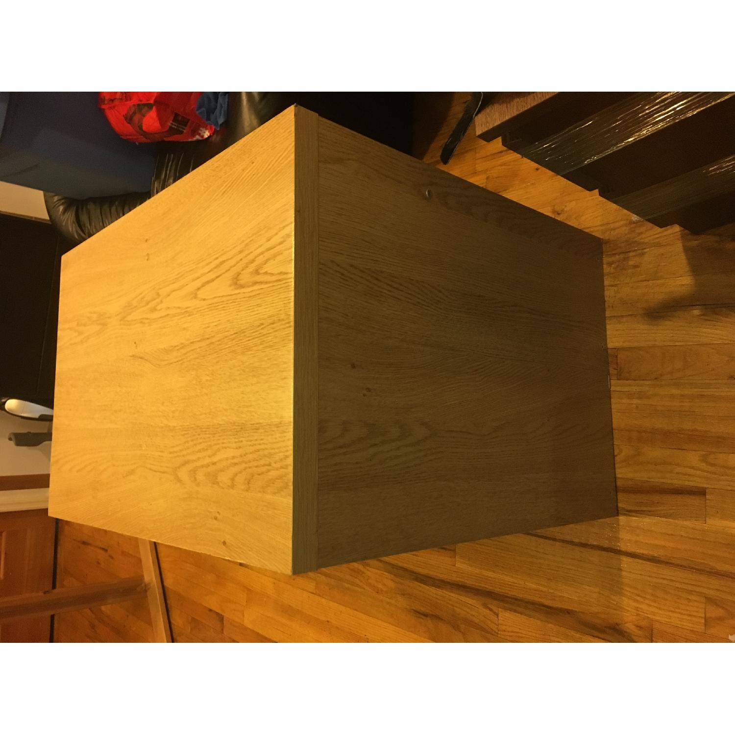 Wood Desk w/ Roll Out Drawer - image-1