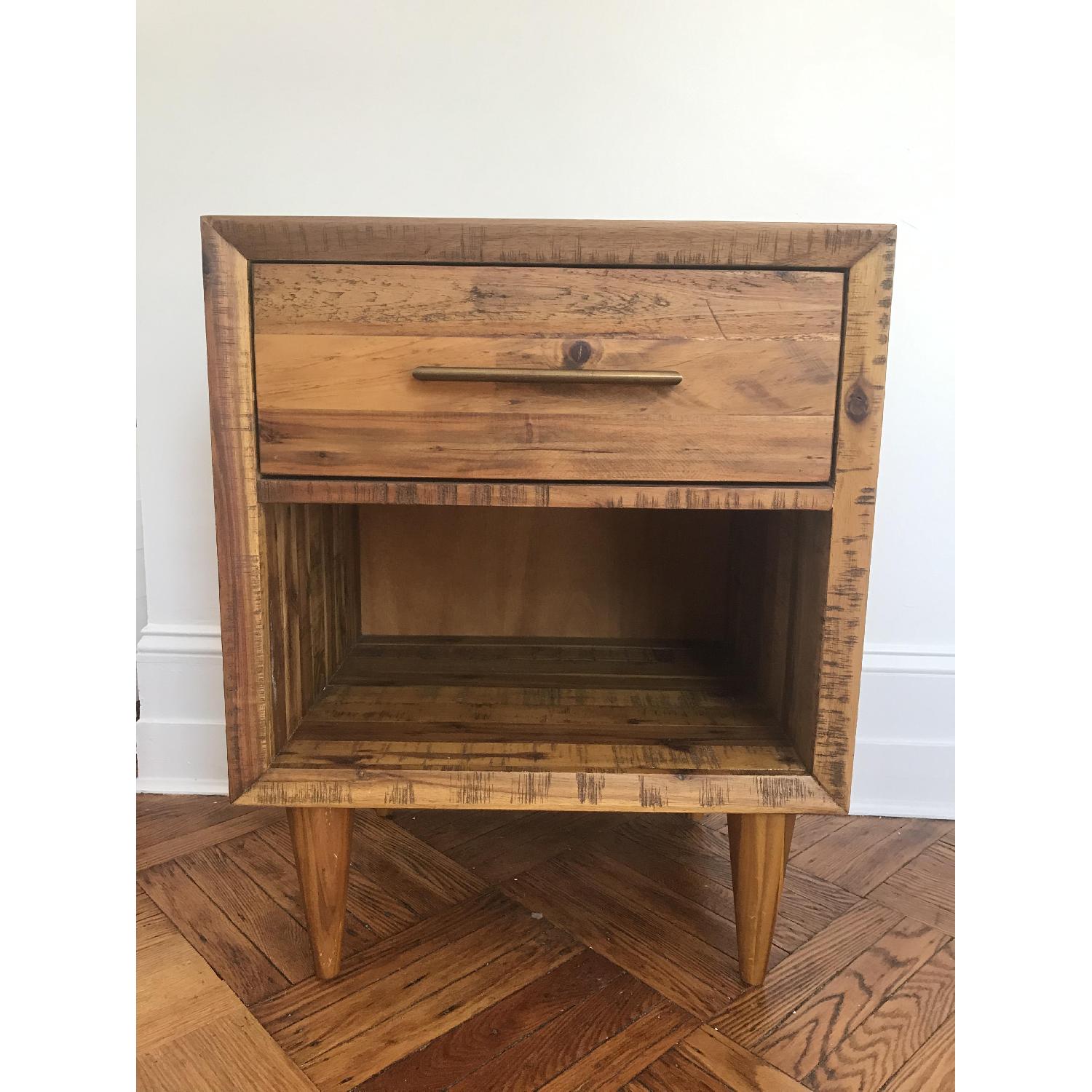 West Elm Alexa Reclaimed Wood Nightstand AptDeco