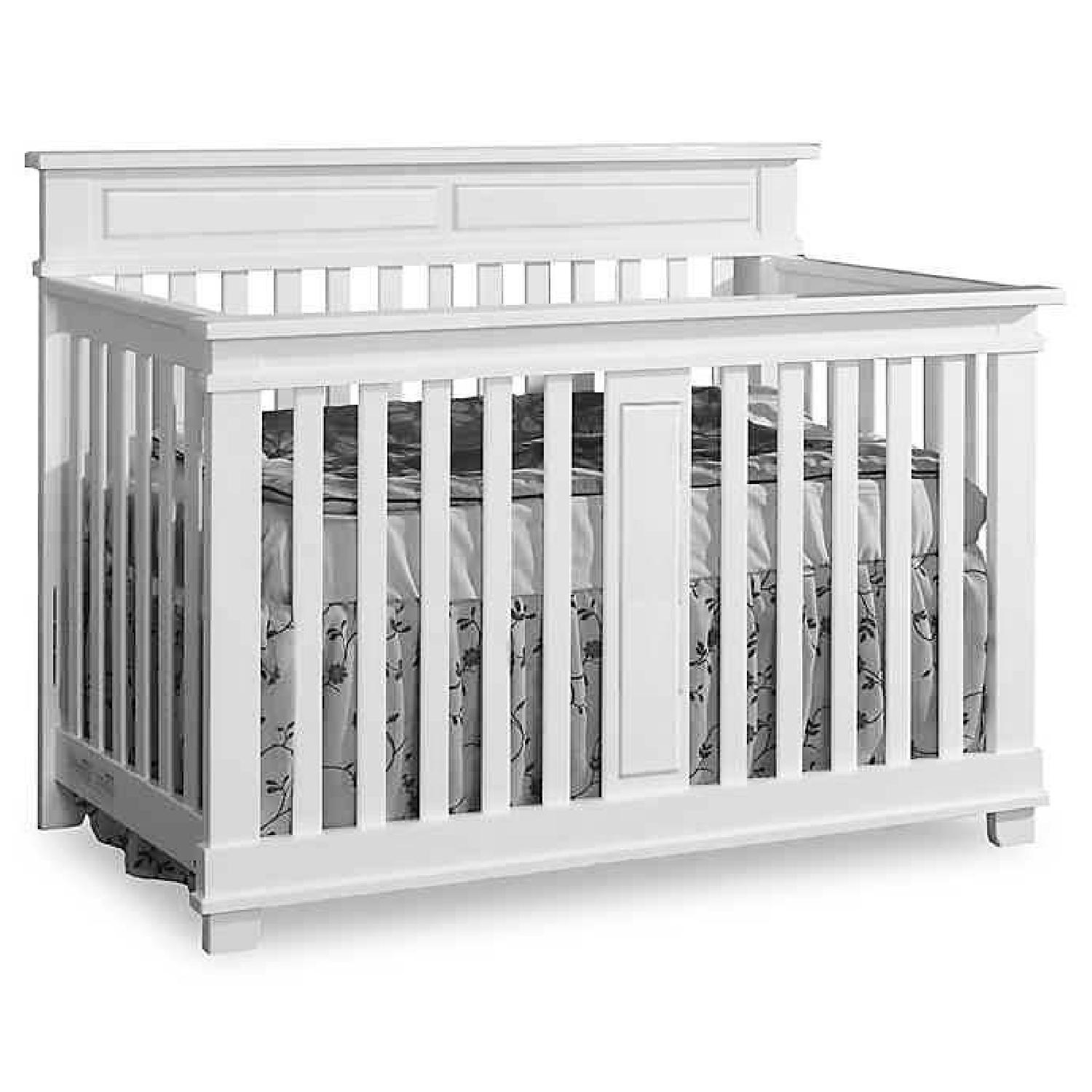Pali Torino Forever 4in1 Convertible Crib in White AptDeco