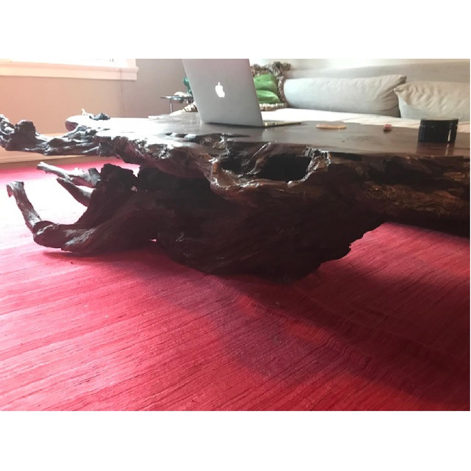 Mahogany Wood Coffee Table - image-1