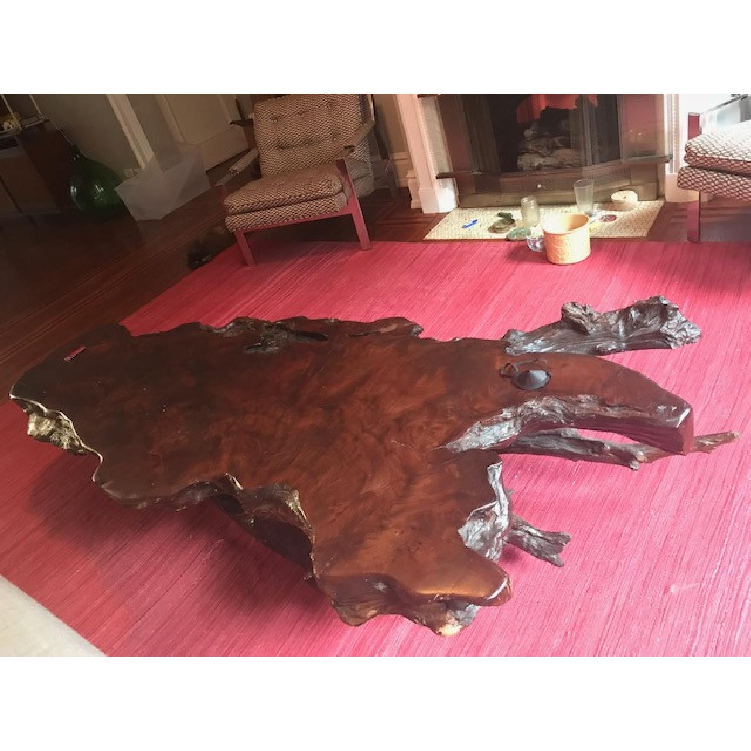 Mahogany Wood Coffee Table - image-2