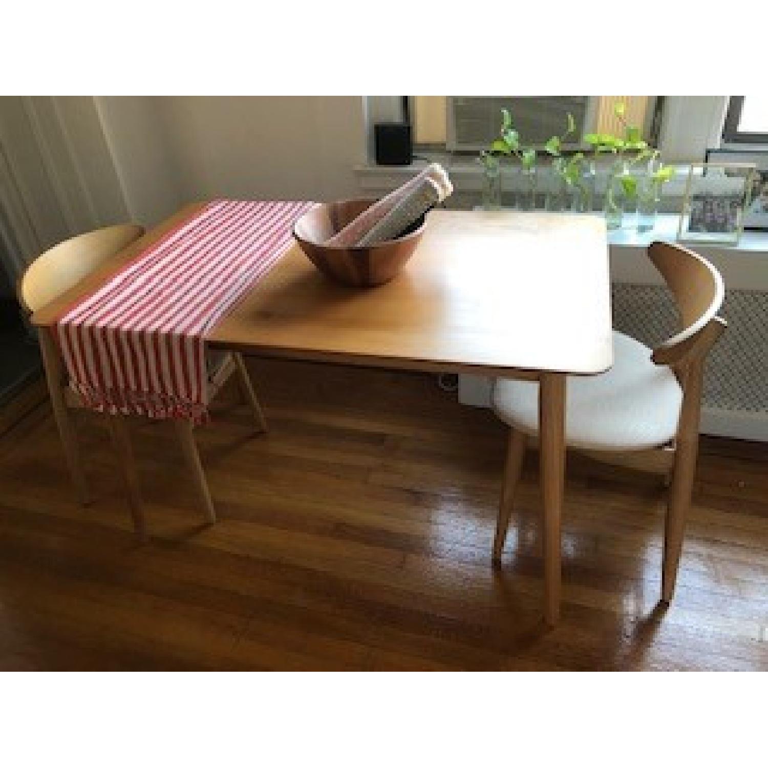 Mid-Century Modern Wood Dining Table - image-1