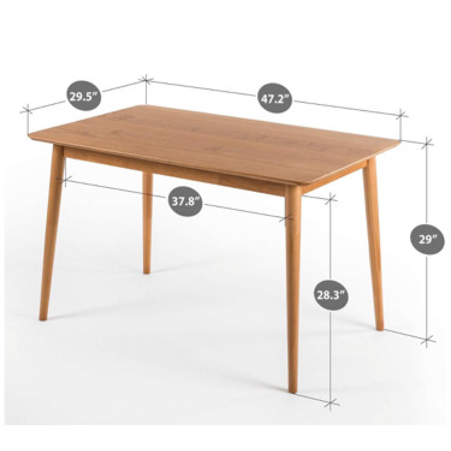 Mid-Century Modern Wood Dining Table - image-2