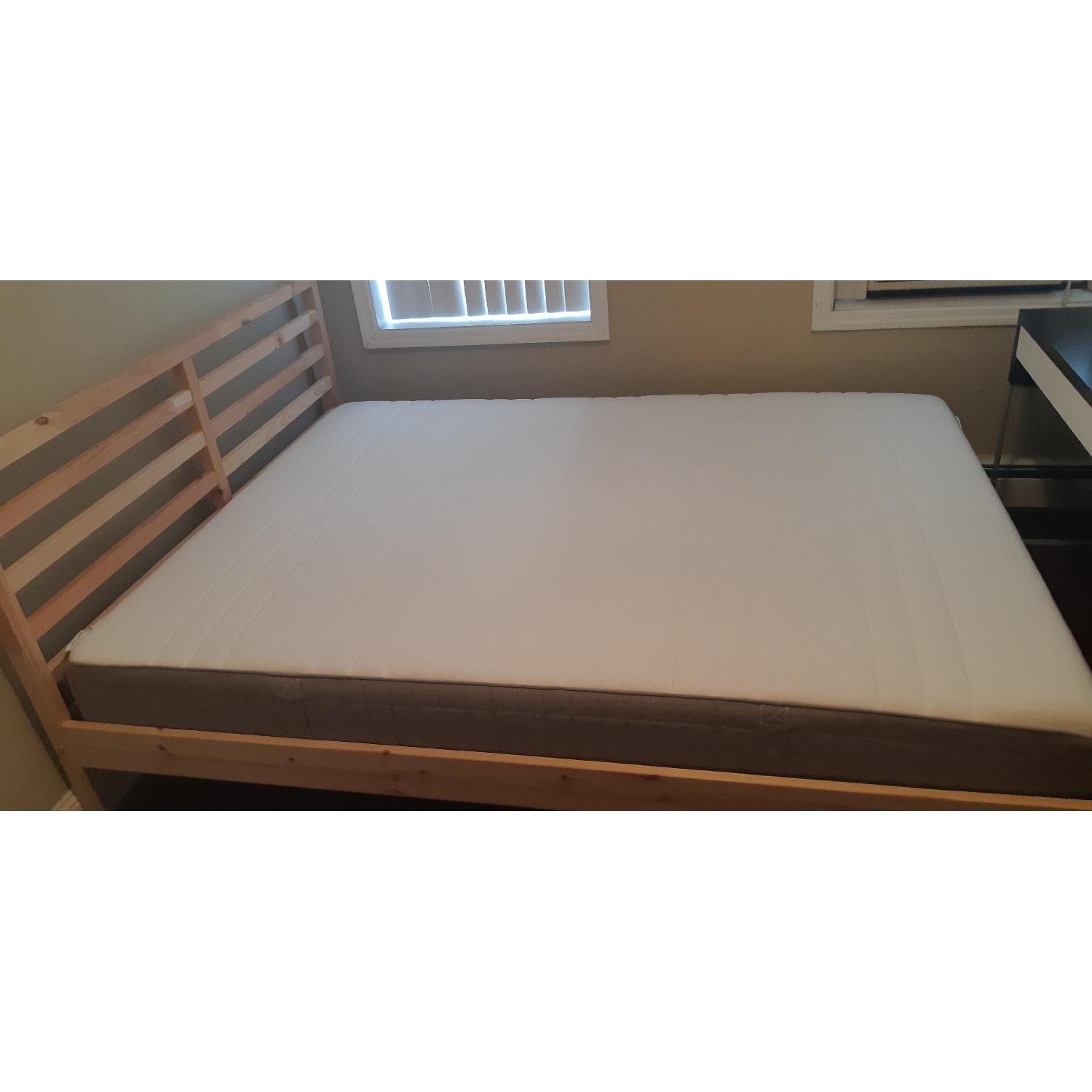 Ikea Queen Size Pine Bed Frame - image-3