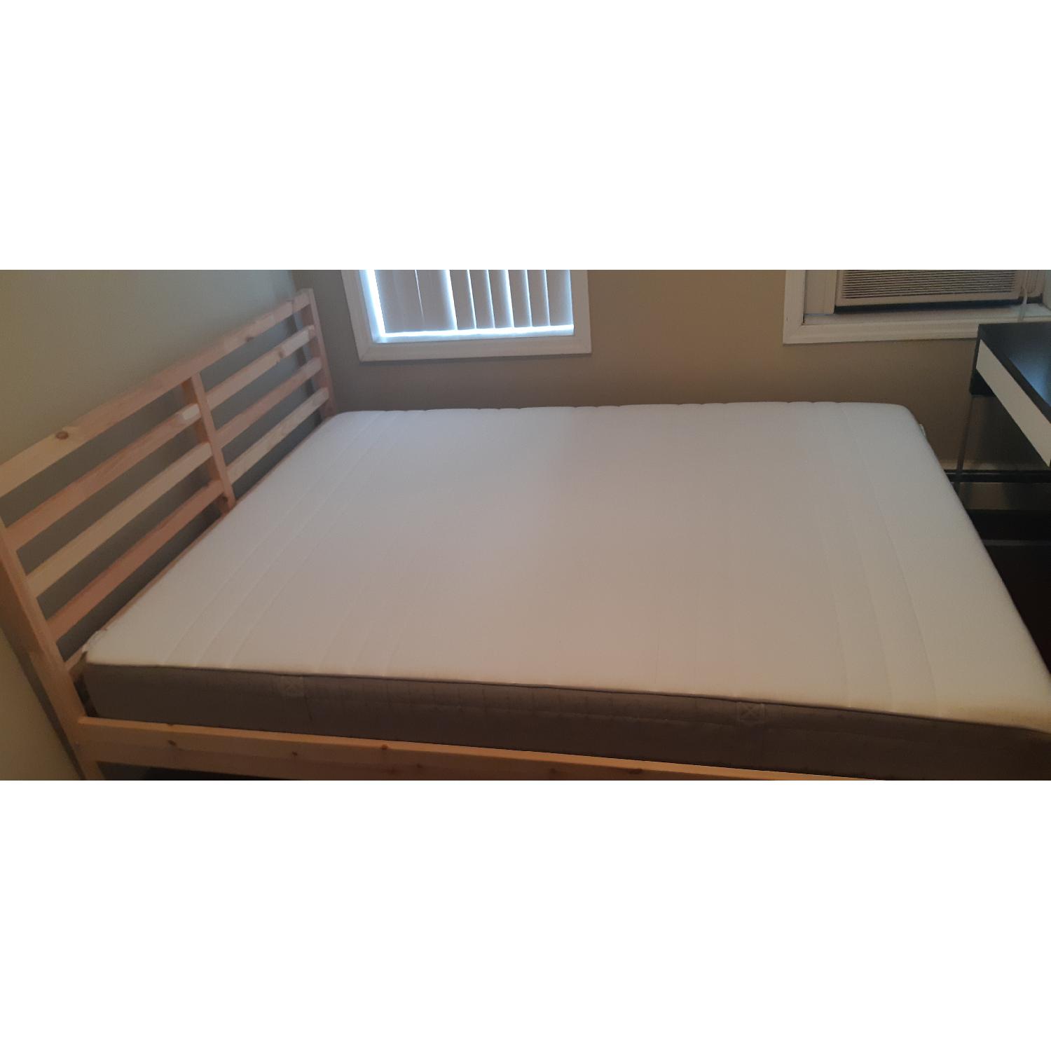 Ikea Queen Size Pine Bed Frame - image-2