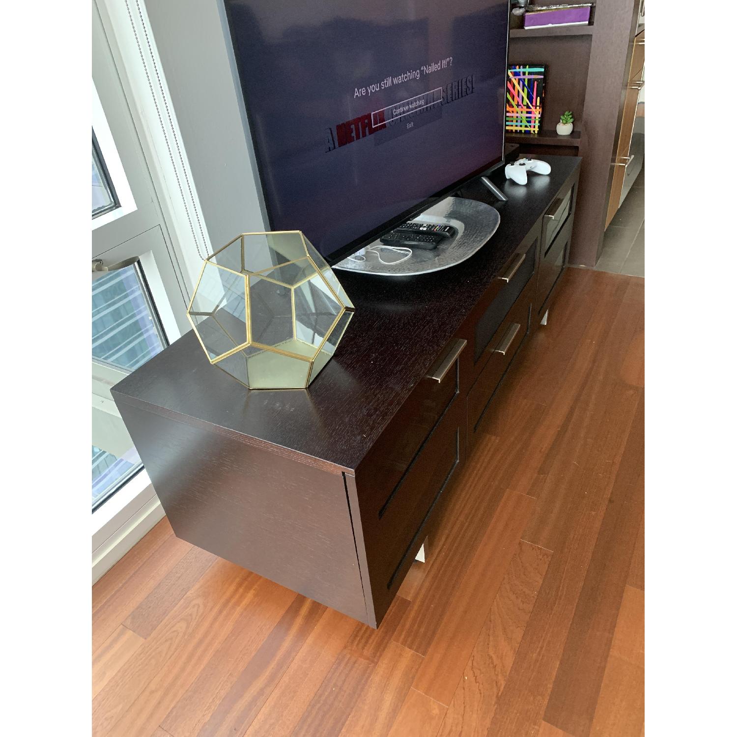 Black Oak TV Console - AptDeco