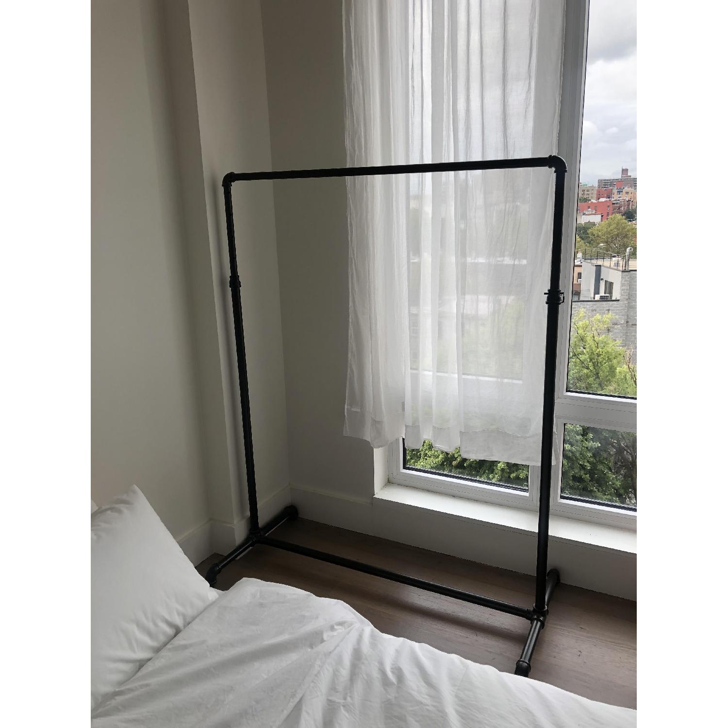 Single Rail Ballet Bar Clothing Rack - image-3