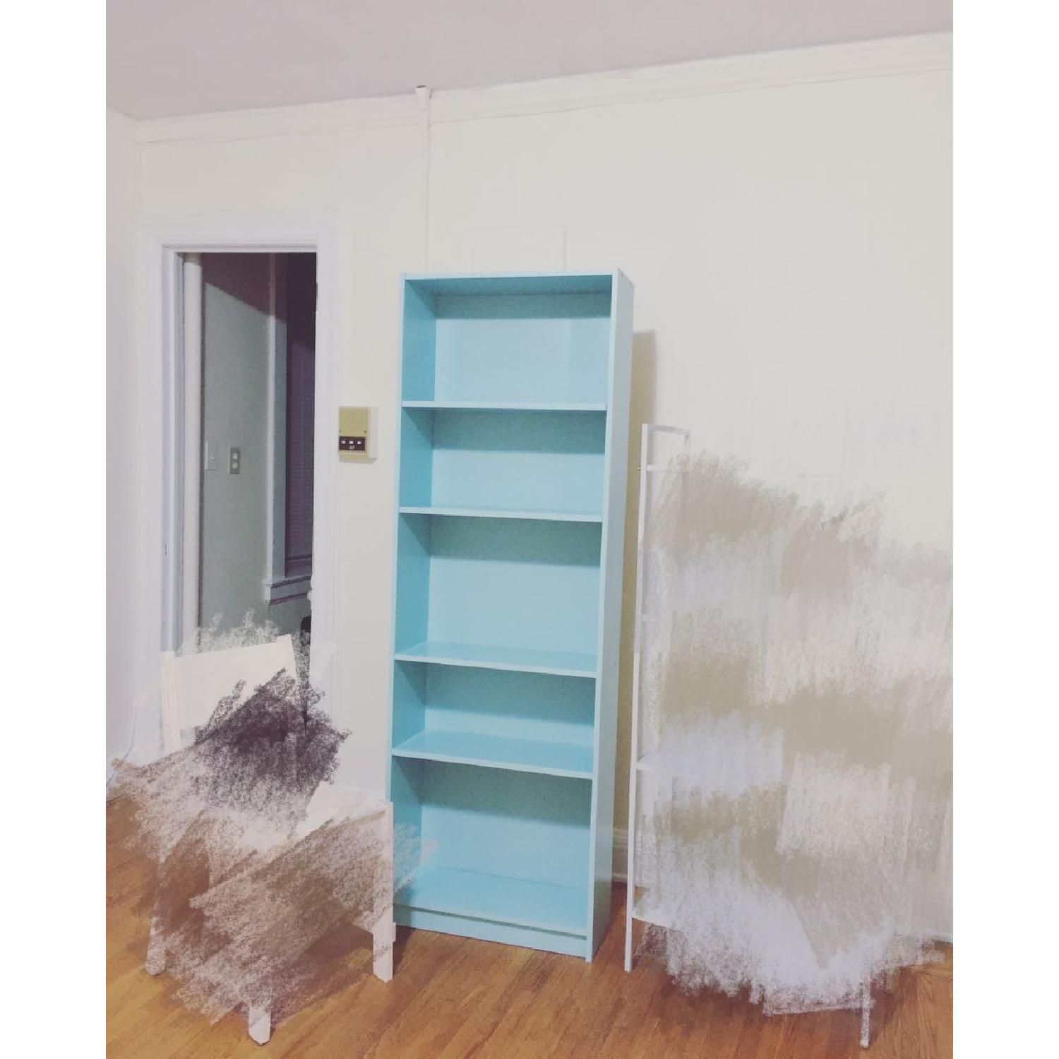 Ikea Mint Blue Bookcase AptDeco