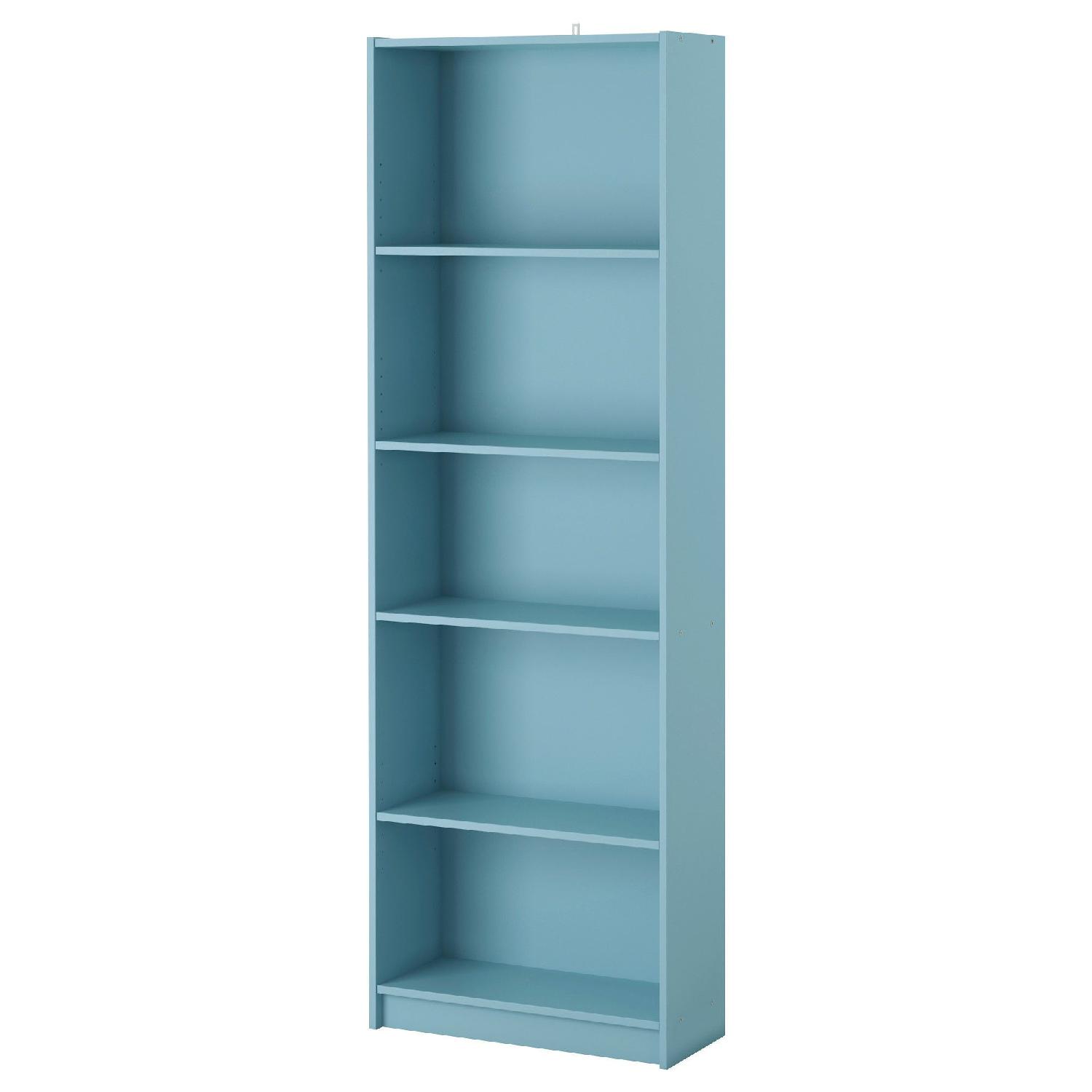 Ikea Mint Blue Bookcase AptDeco