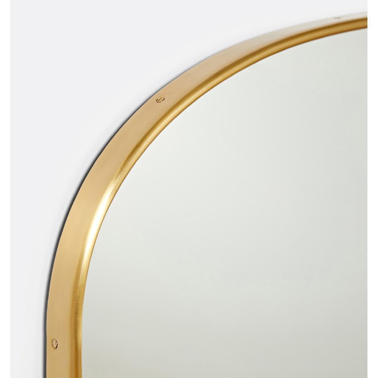 Rejuvenation Arched Mantel Metal Framed Mirror - image-5