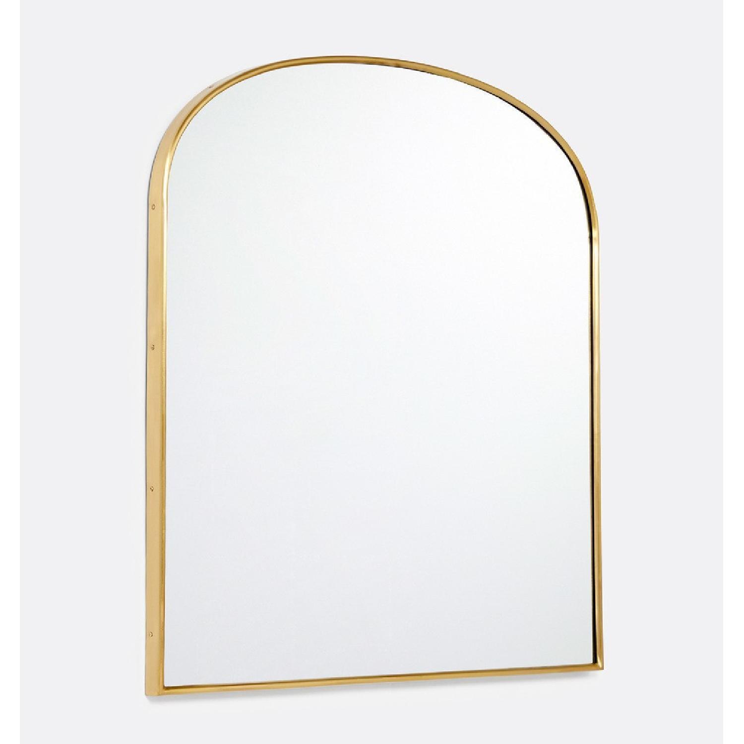 Rejuvenation Arched Mantel Metal Framed Mirror - image-4