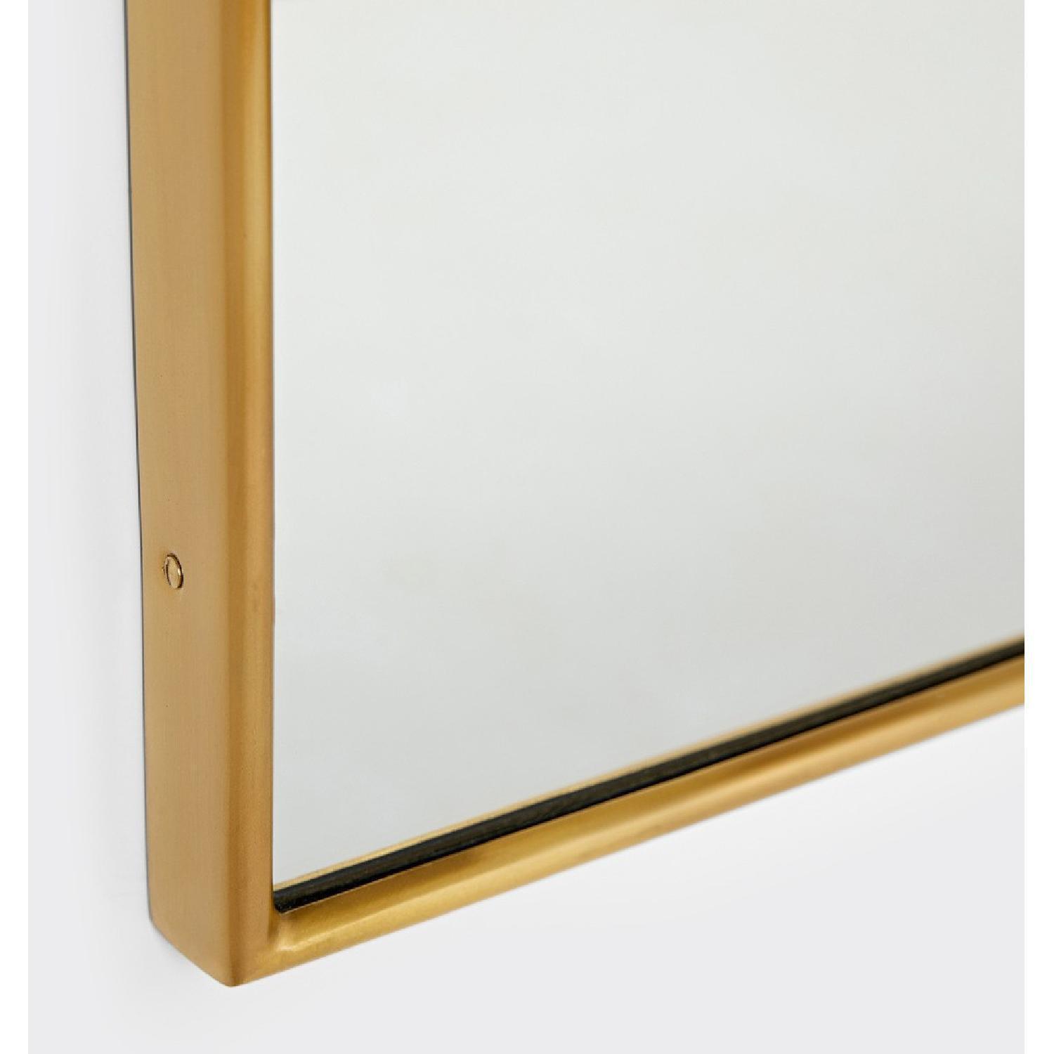 Rejuvenation Arched Mantel Metal Framed Mirror - image-3