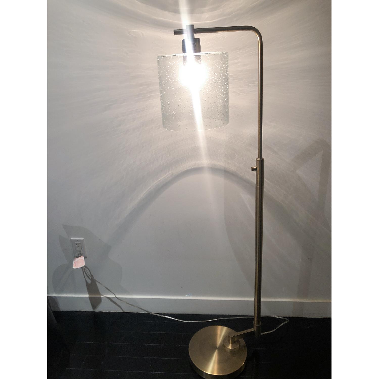 Target Mid Century Industrial Brass Floor Lamp - image-1