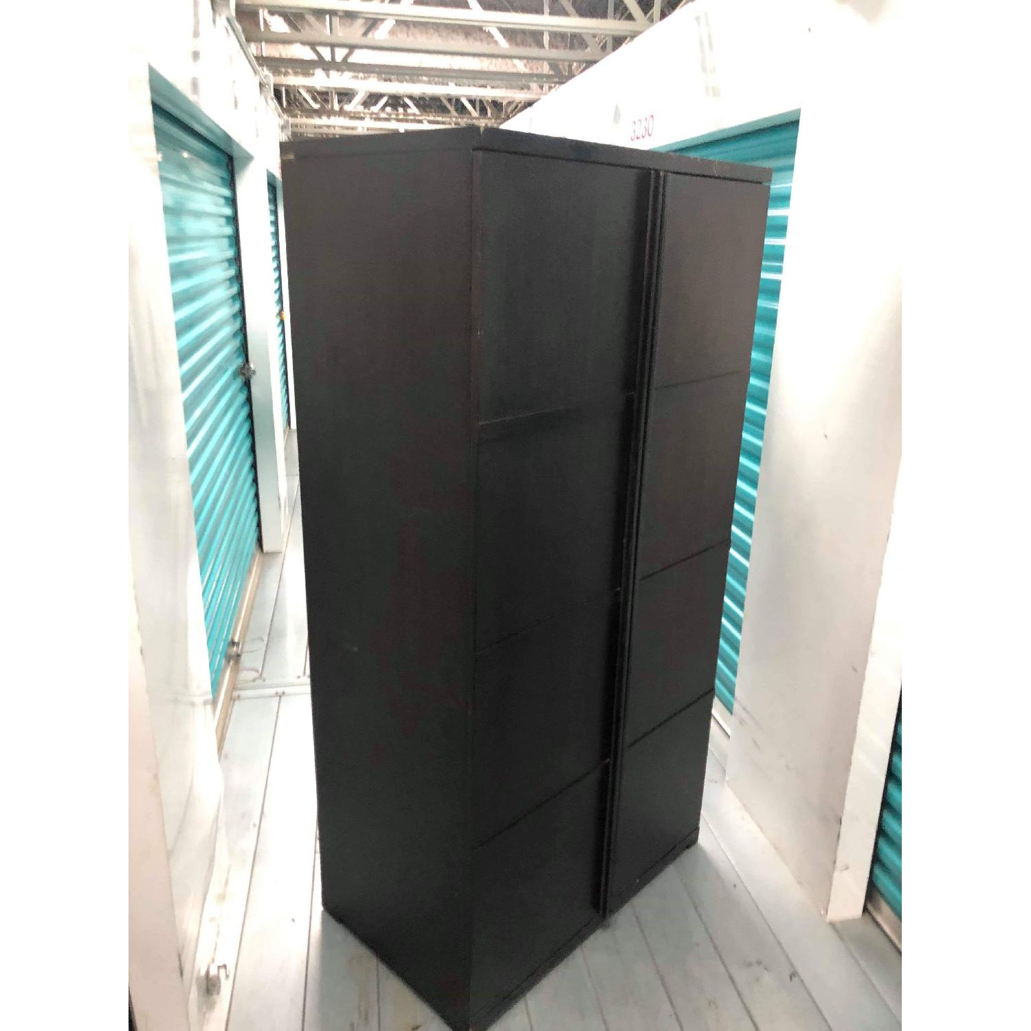 West Elm Black Armoire/Wardrobe - image-12