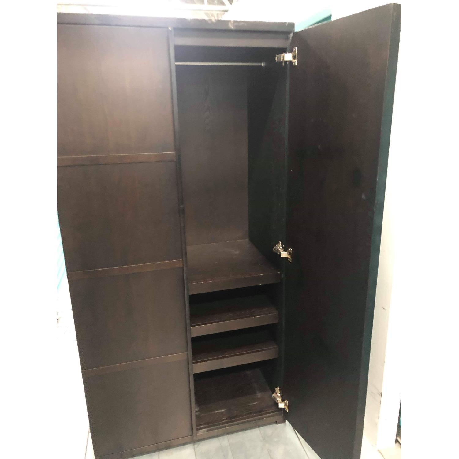 West Elm Black Armoire/Wardrobe - image-8