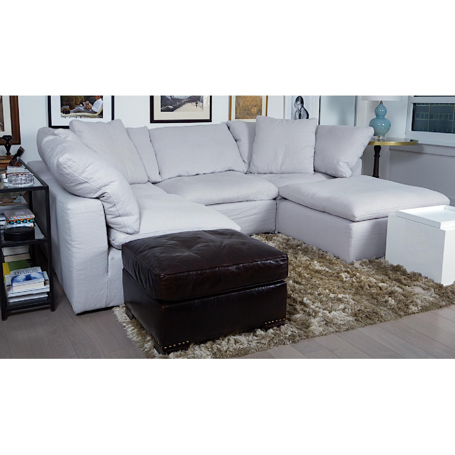 Restoration Hardware Cloud Modular Chaise Sectional &Ottoman - image-1