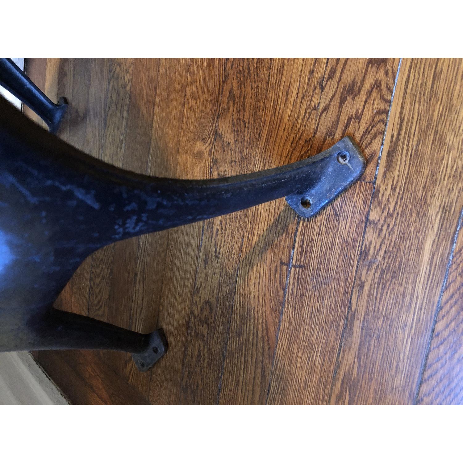 Antique Schoolhouse Desk w/ Inkwell & Shelf - image-5