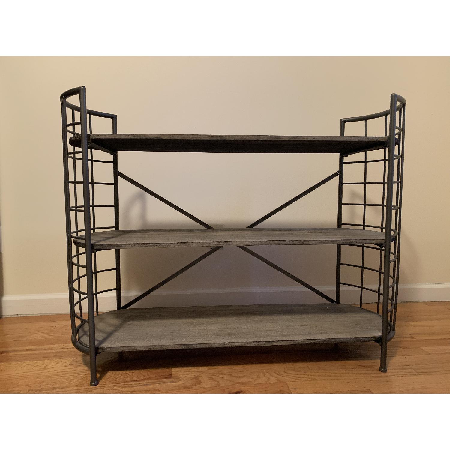 Rustic Industrial 3 Shelf Bookcase - image-2