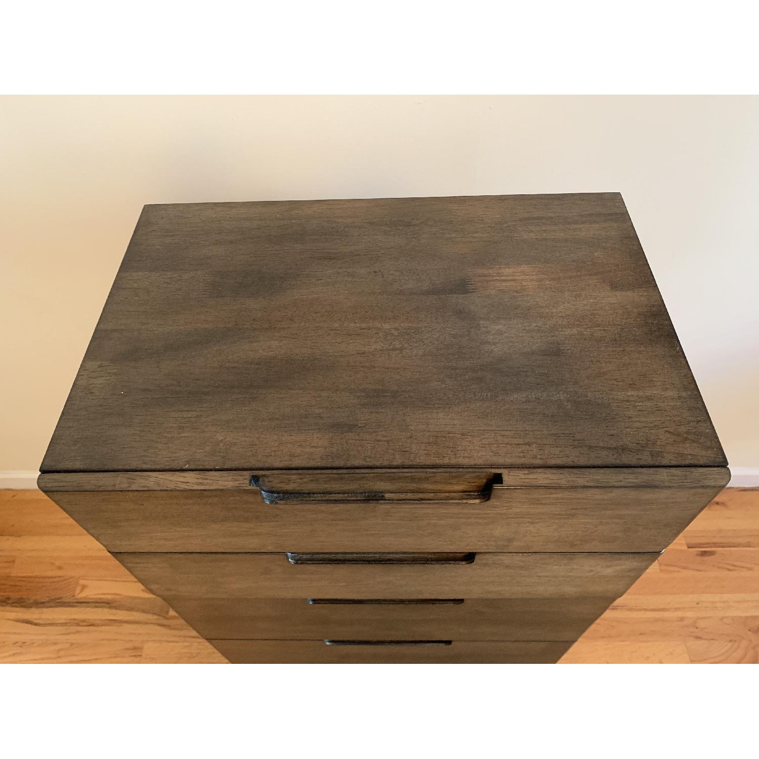 5 Drawer Narrow Wood Dresser - image-4