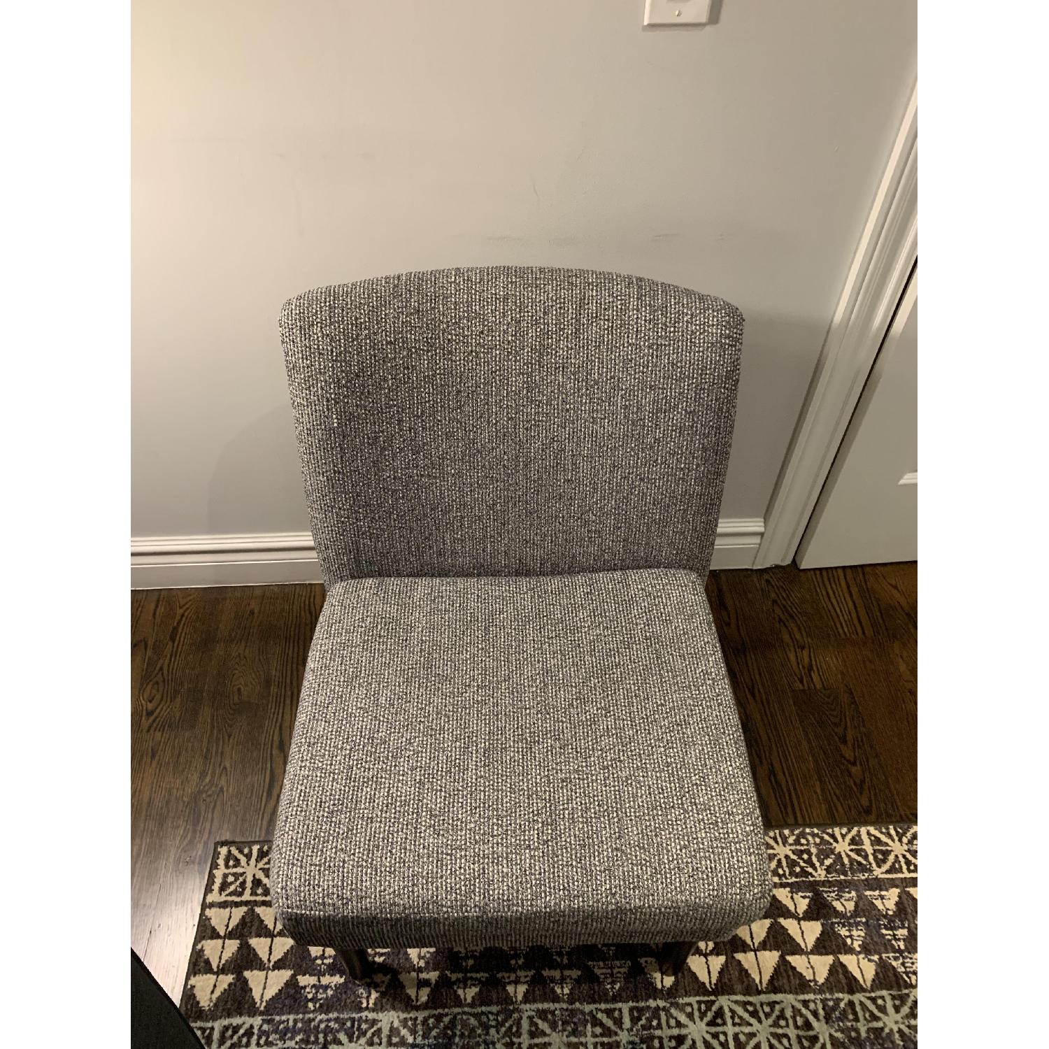 Black & Cream Slipper Accent Chair - image-5