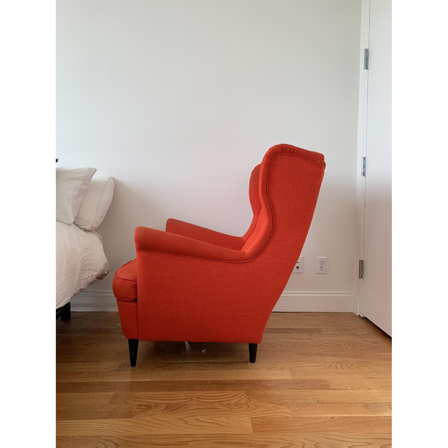 Ikea Strandmon Red Wingback Chair - image-2