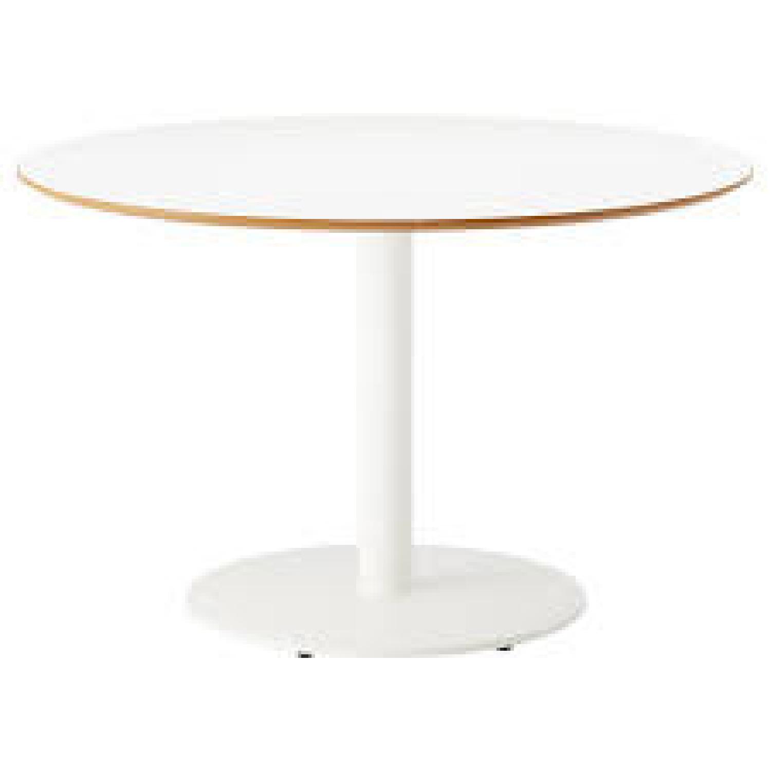 Ikea White Dining Table w/ 4 Chairs AptDeco