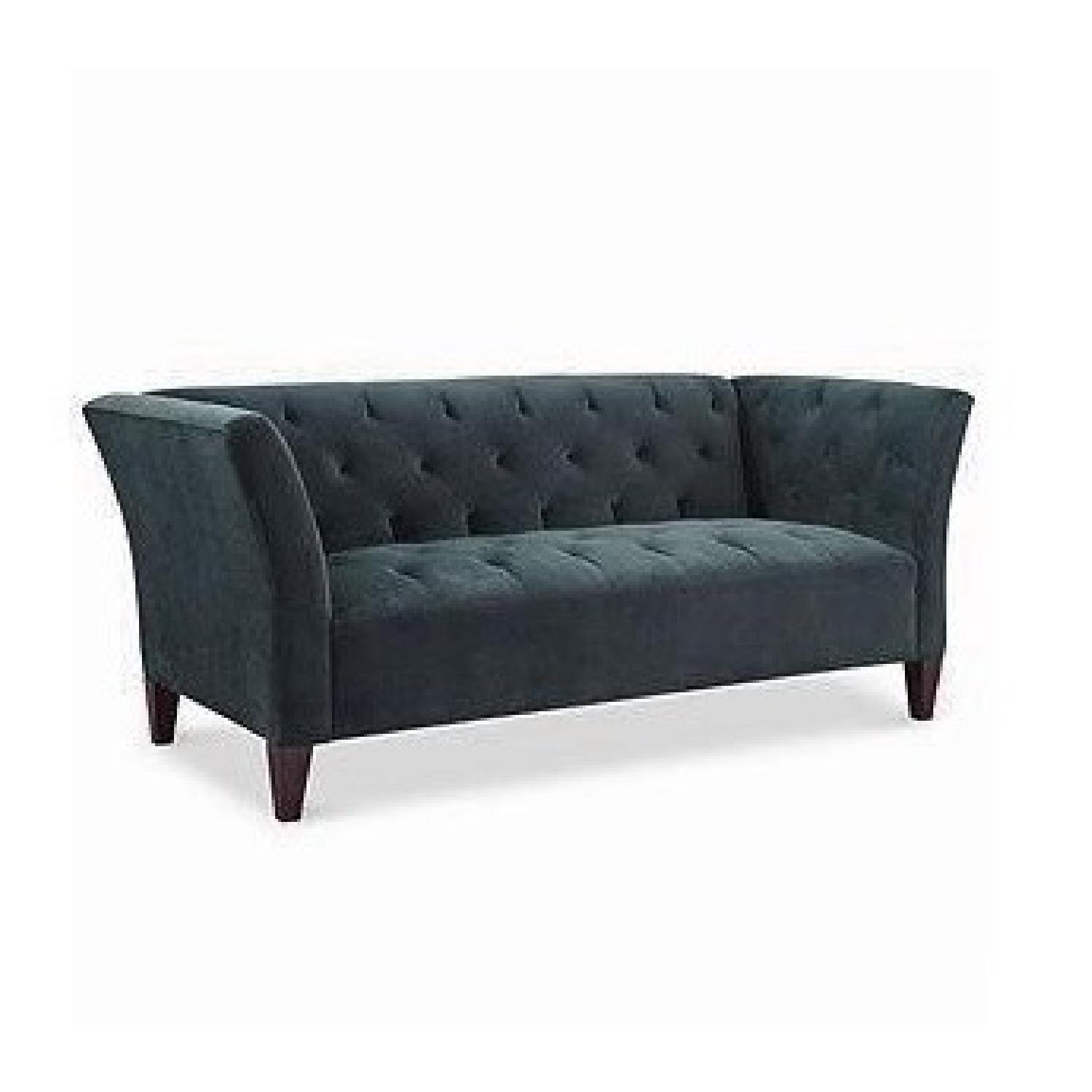 Macy S Modern Dark Green Sofa Aptdeco