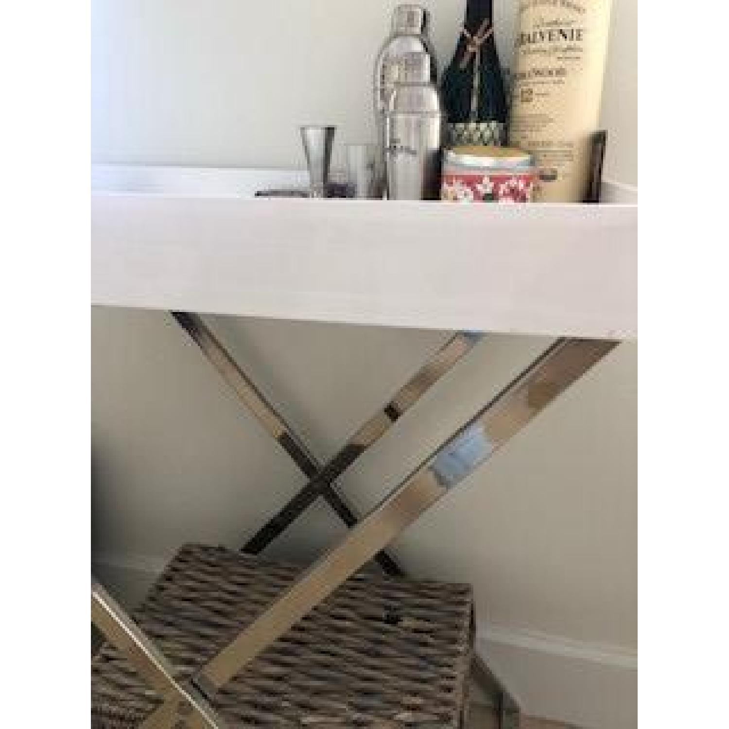 West Elm Tall Butler Tray Stand w/ Tray - image-1
