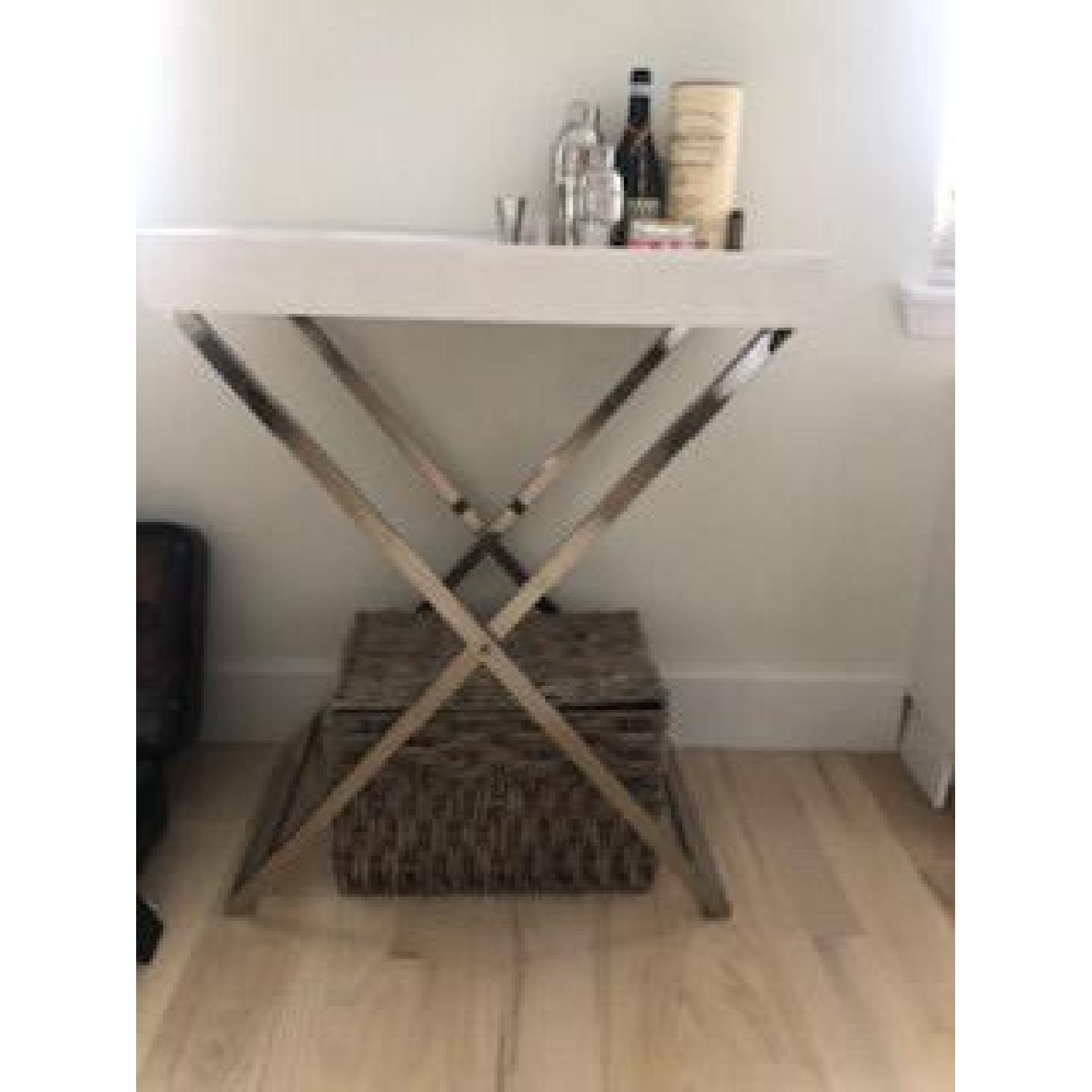 West Elm Tall Butler Tray Stand w/ Tray - image-2