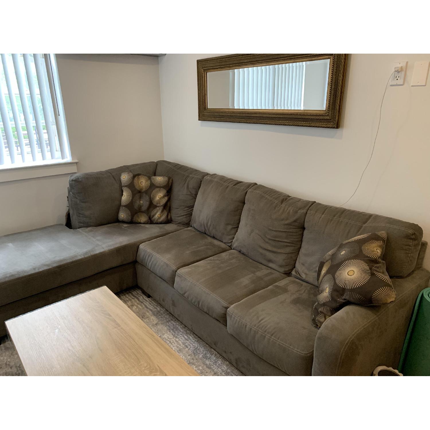 Ashley Signature Grey Left Hand Facing Sectional Sofa - image-1