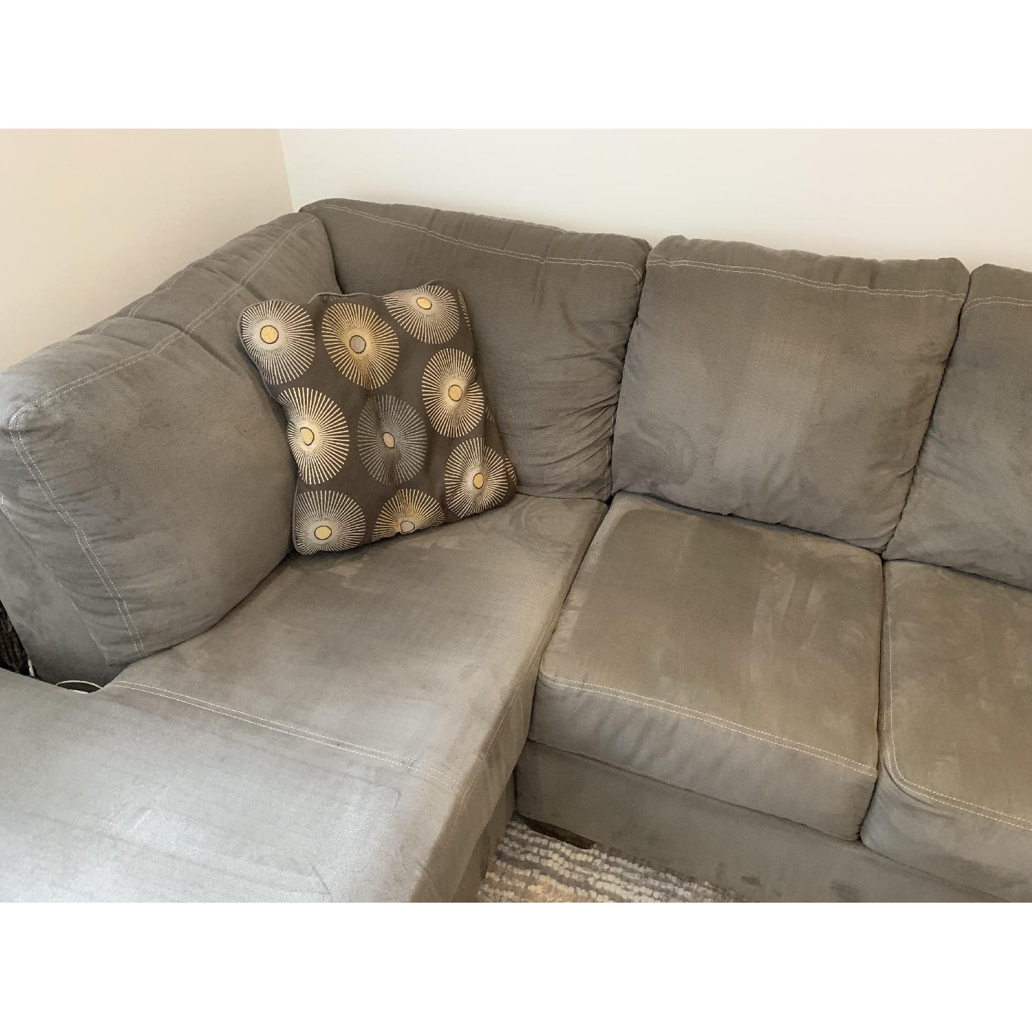 Ashley Signature Grey Left Hand Facing Sectional Sofa - image-4