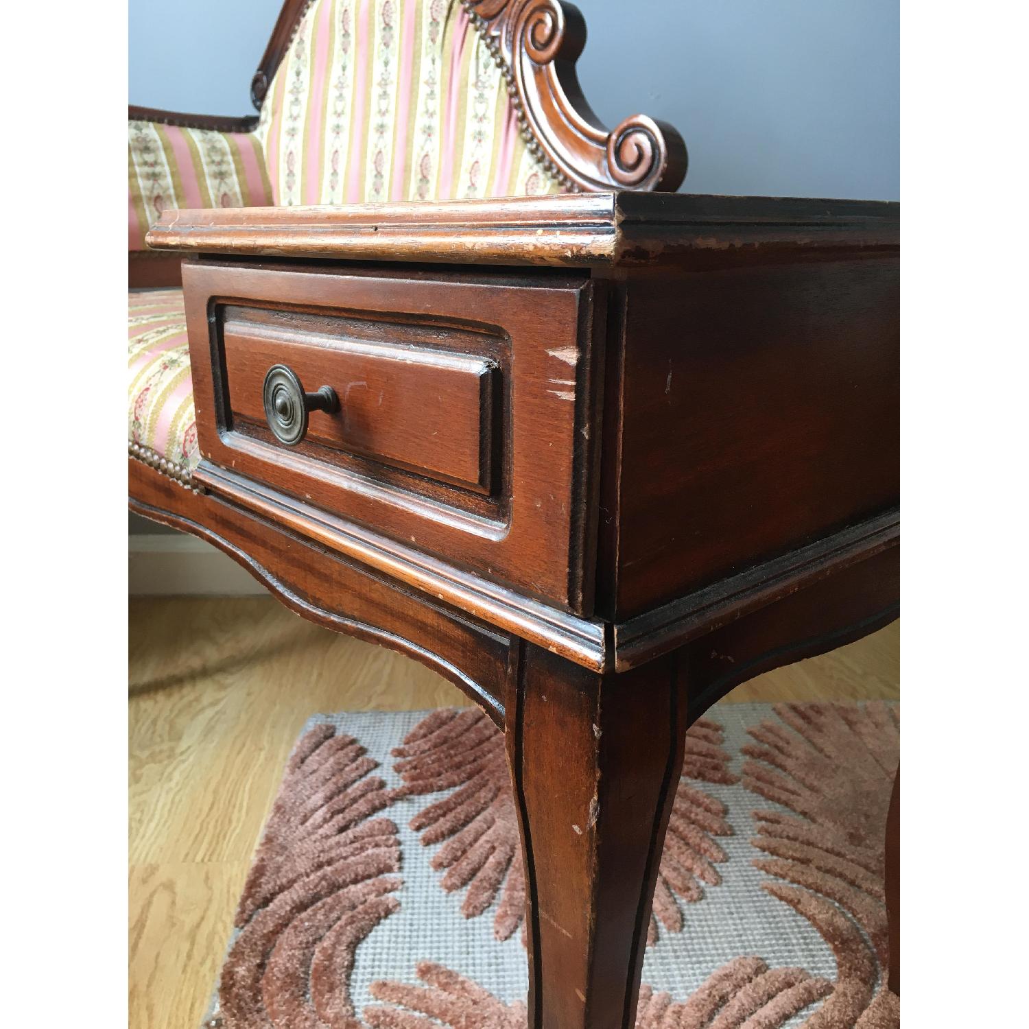 Dimco Inc. Vintage Gossip Bench/Phone Chair - image-5