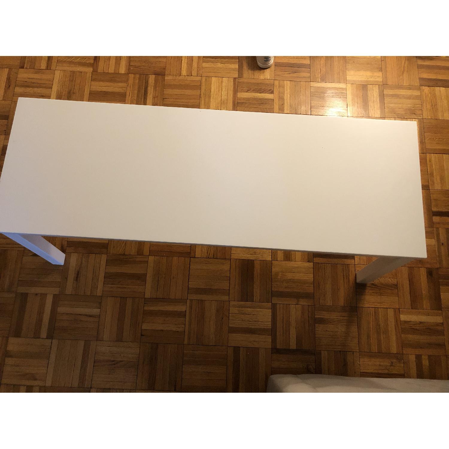 Ikea White Wood Bench - image-4