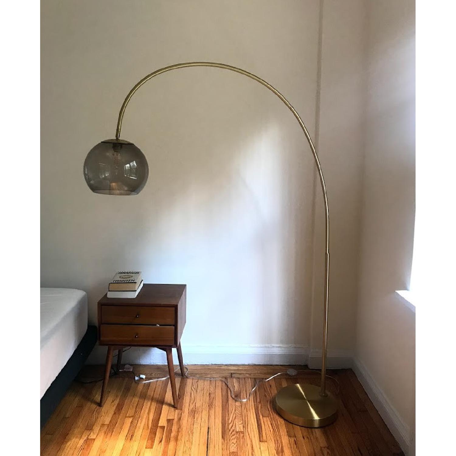 West Elm Overarching Acrylic Shade Floor Lamp - image-1