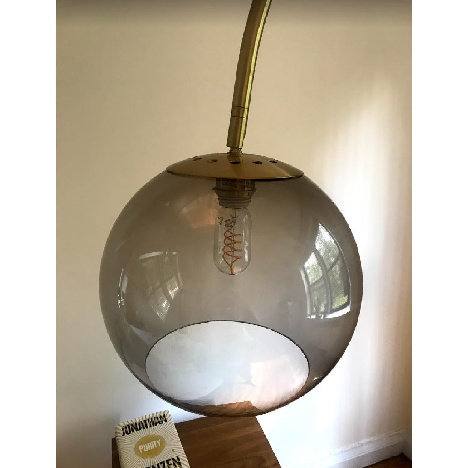 West Elm Overarching Acrylic Shade Floor Lamp - image-3