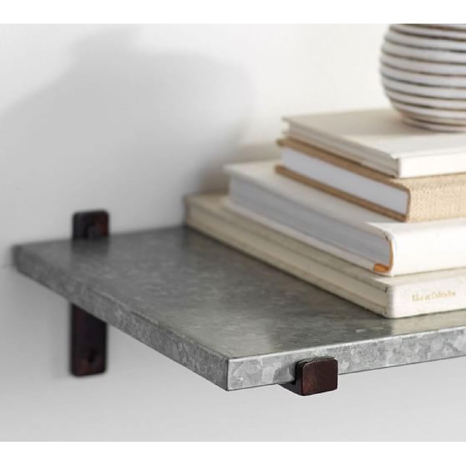 Pottery Barn Galvanized Shelves - image-2