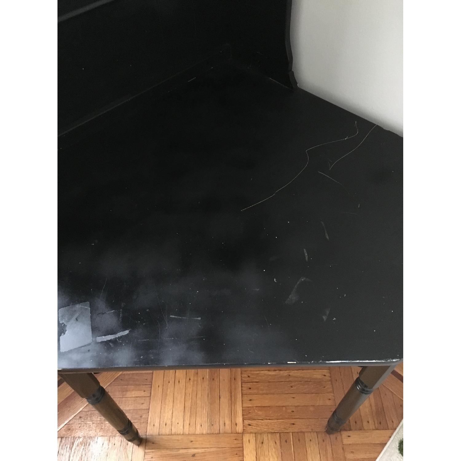 Black Corner Desk w/ Hutch - image-4