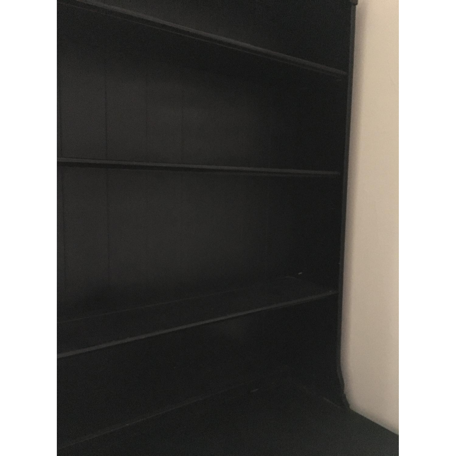 Black Corner Desk w/ Hutch - image-5