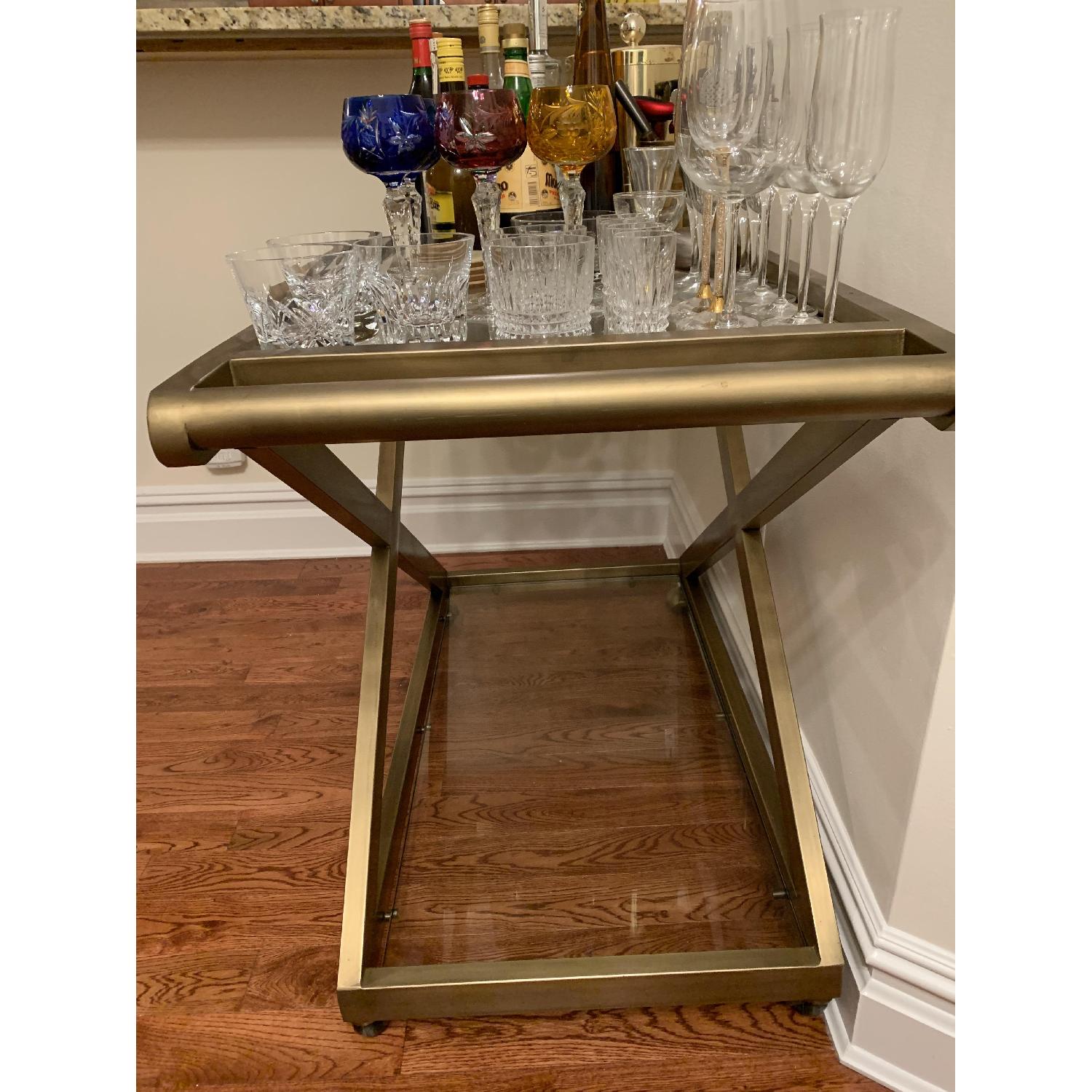 Restoration Hardware 1950s Milo Bar Cart AptDeco