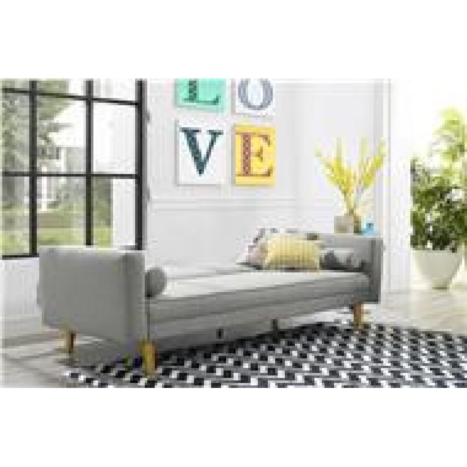 DHP Mixed Linen Futon AptDeco