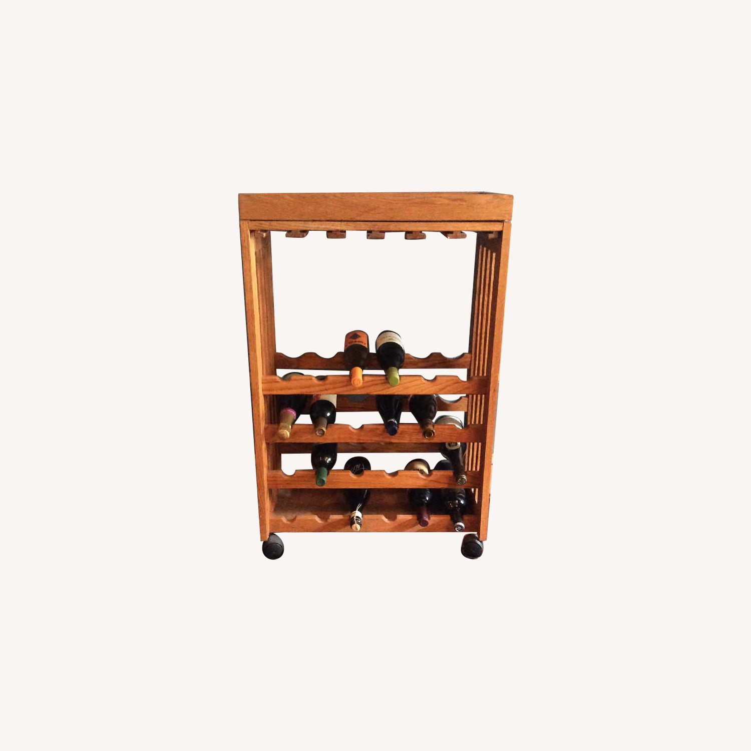 Crate & Barrel 24 Bottle Wine Rack - image-0