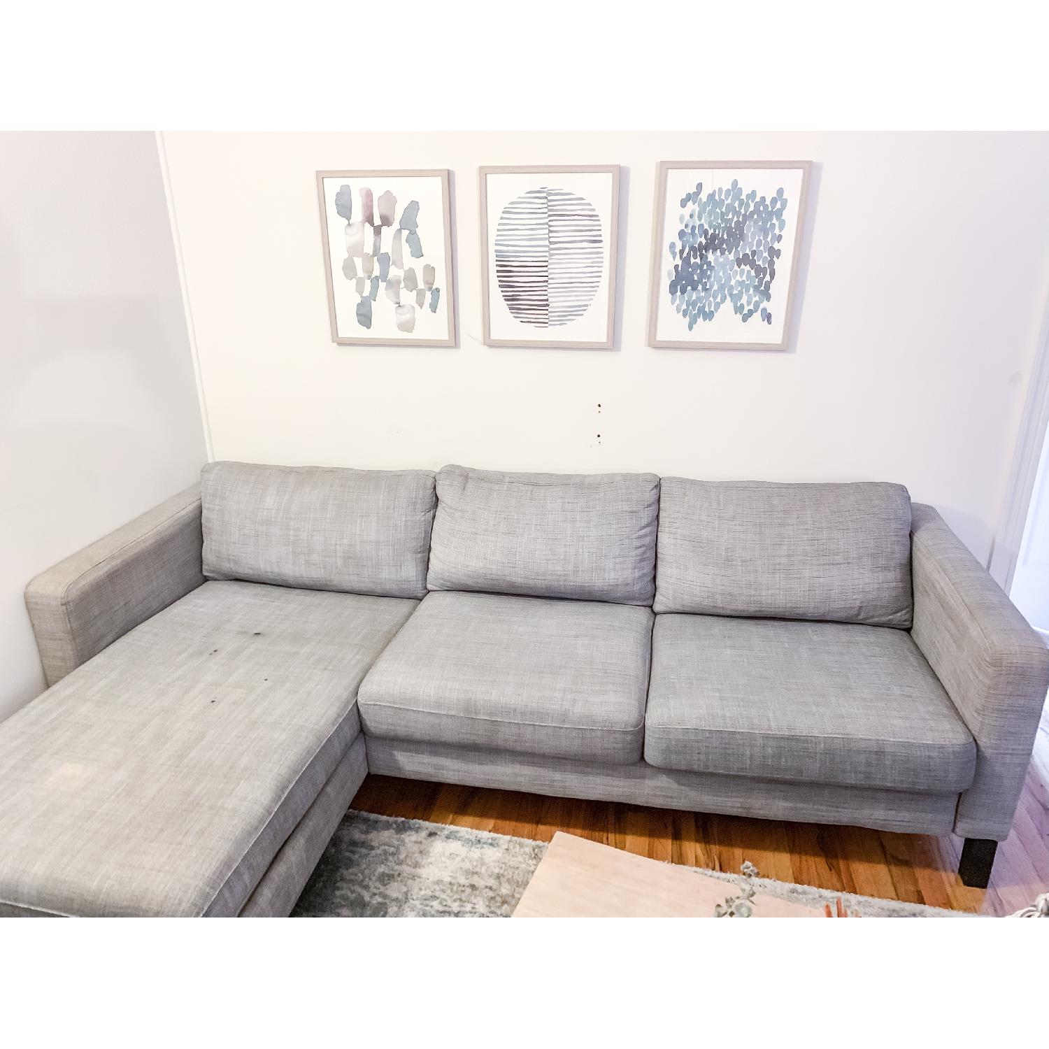 Ikea Karlstad Sectional Sofa w/ Chaise - image-2